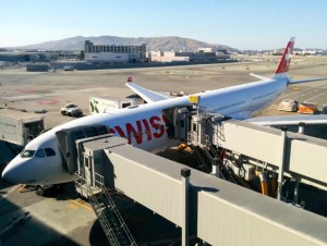 Our plane at SFO